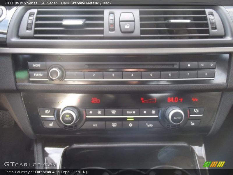 Dark Graphite Metallic / Black 2011 BMW 5 Series 550i Sedan