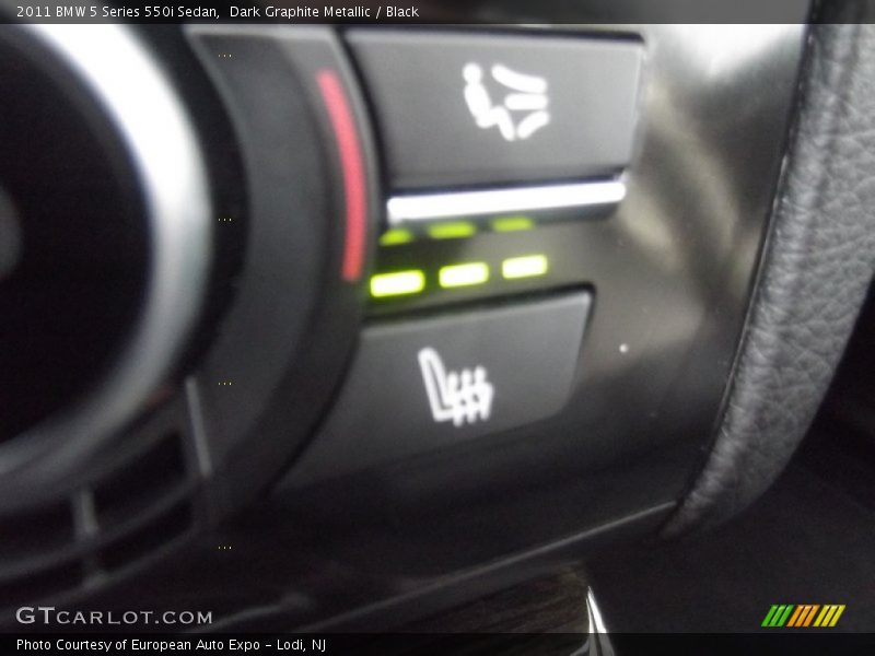 Dark Graphite Metallic / Black 2011 BMW 5 Series 550i Sedan