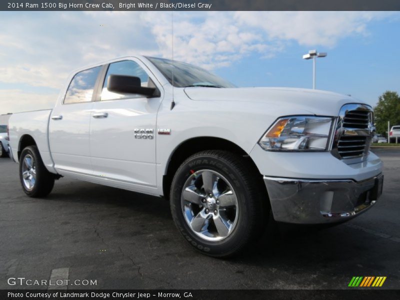 Bright White / Black/Diesel Gray 2014 Ram 1500 Big Horn Crew Cab