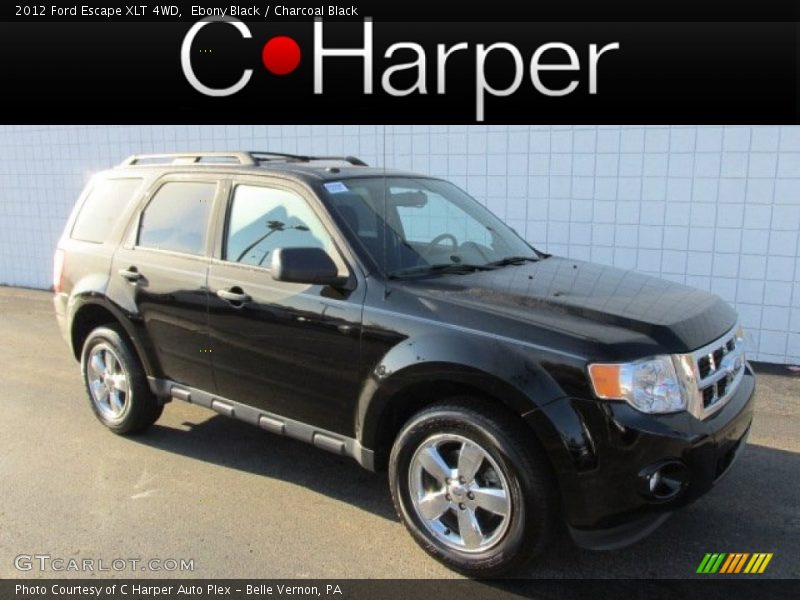 Ebony Black / Charcoal Black 2012 Ford Escape XLT 4WD