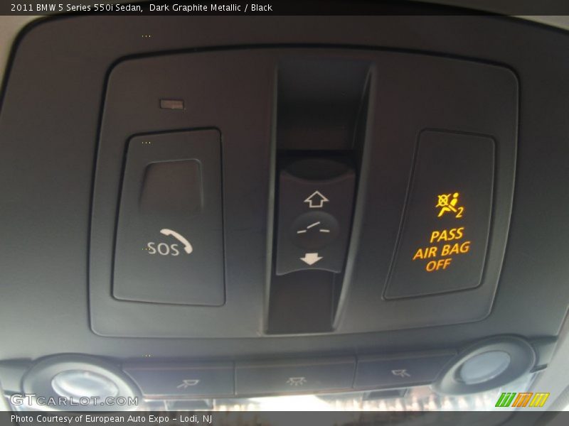 Dark Graphite Metallic / Black 2011 BMW 5 Series 550i Sedan