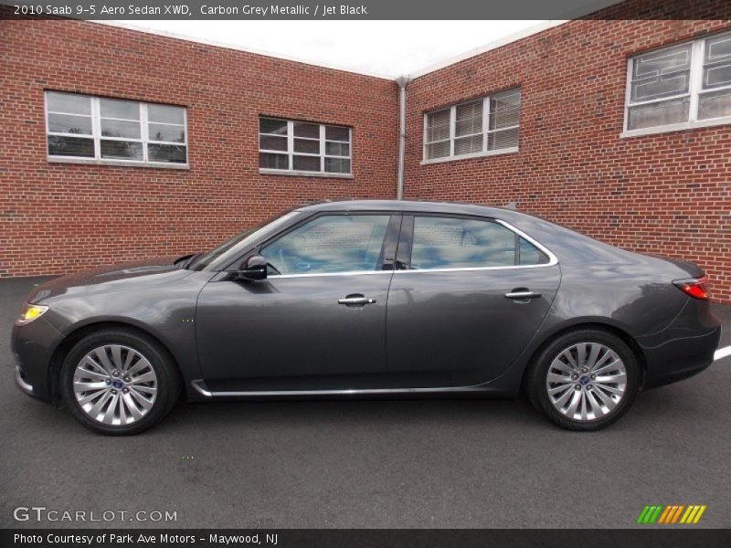 Carbon Grey Metallic / Jet Black 2010 Saab 9-5 Aero Sedan XWD