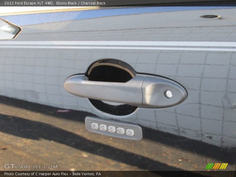 Ebony Black / Charcoal Black 2012 Ford Escape XLT 4WD