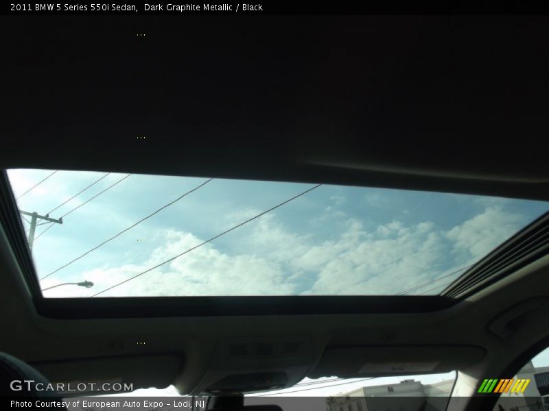 Dark Graphite Metallic / Black 2011 BMW 5 Series 550i Sedan