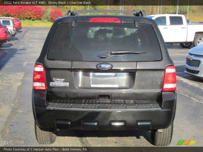 Ebony Black / Charcoal Black 2012 Ford Escape XLT 4WD