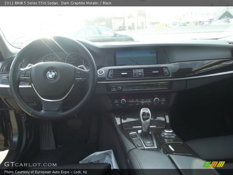 Dark Graphite Metallic / Black 2011 BMW 5 Series 550i Sedan