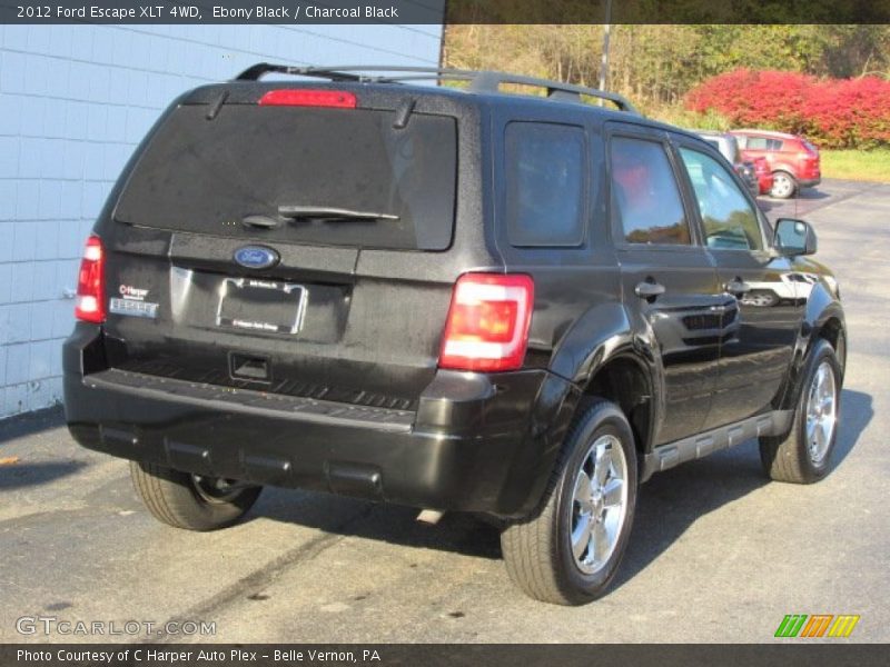 Ebony Black / Charcoal Black 2012 Ford Escape XLT 4WD