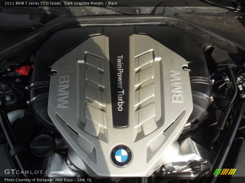 Dark Graphite Metallic / Black 2011 BMW 5 Series 550i Sedan