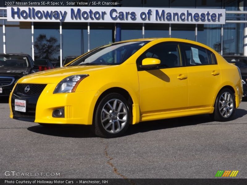 Solar Yellow / SE-R Charcoal 2007 Nissan Sentra SE-R Spec V