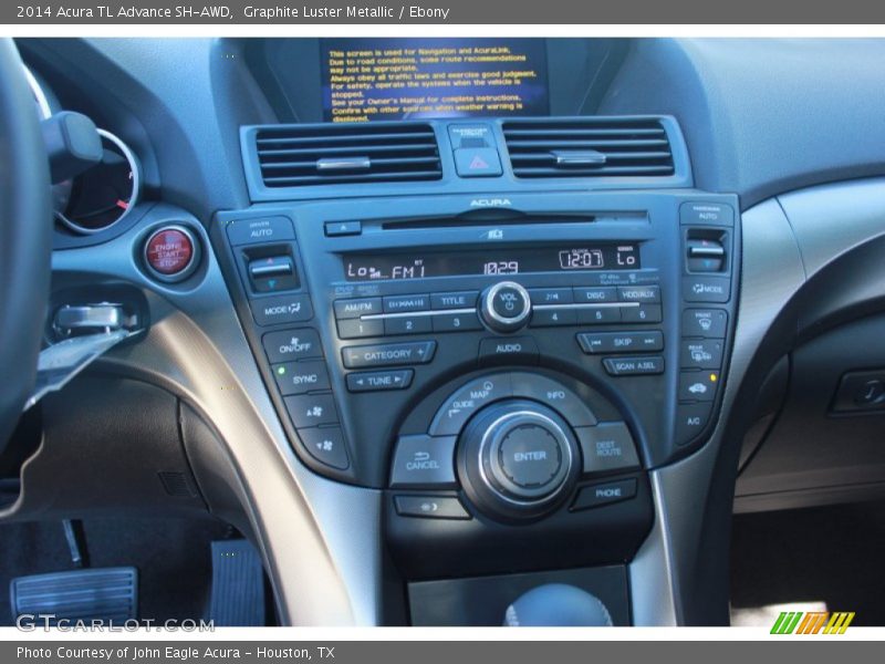 Graphite Luster Metallic / Ebony 2014 Acura TL Advance SH-AWD