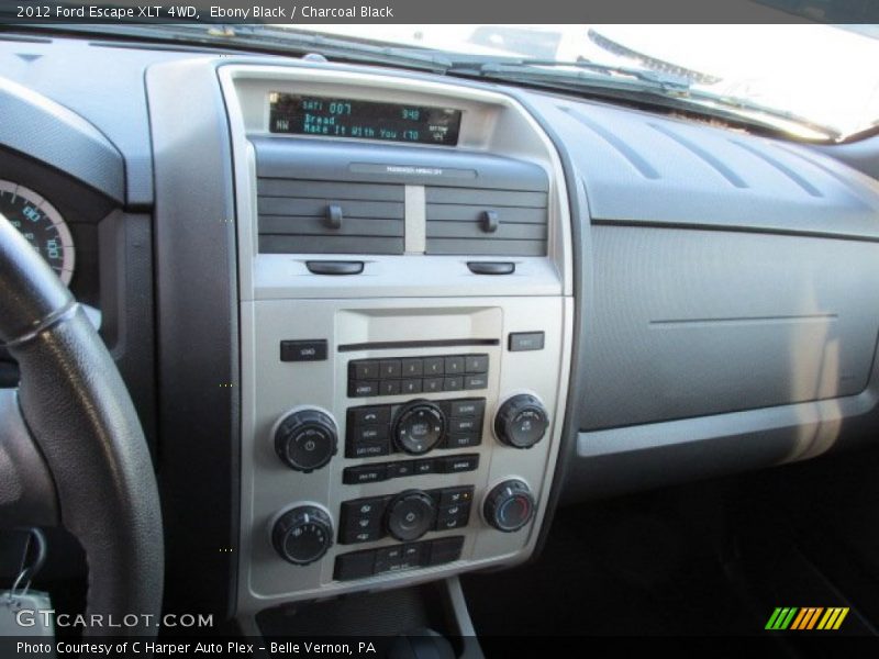 Ebony Black / Charcoal Black 2012 Ford Escape XLT 4WD