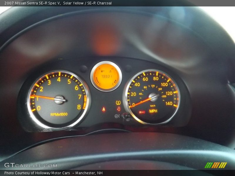Solar Yellow / SE-R Charcoal 2007 Nissan Sentra SE-R Spec V