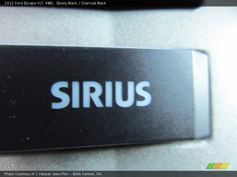 Ebony Black / Charcoal Black 2012 Ford Escape XLT 4WD