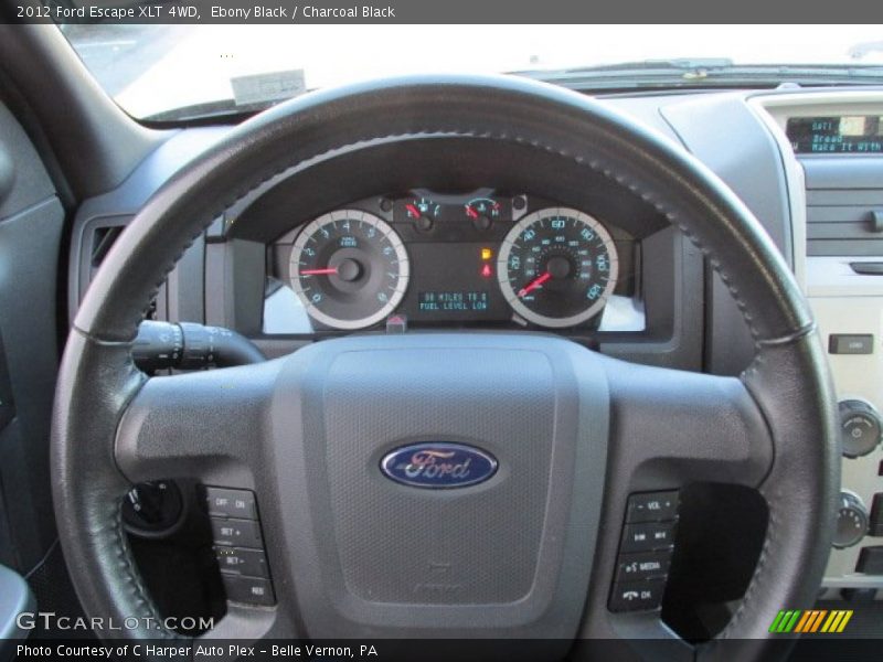 Ebony Black / Charcoal Black 2012 Ford Escape XLT 4WD
