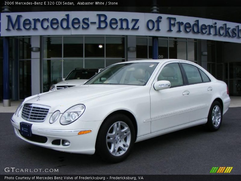 Alabaster White / Stone 2006 Mercedes-Benz E 320 CDI Sedan