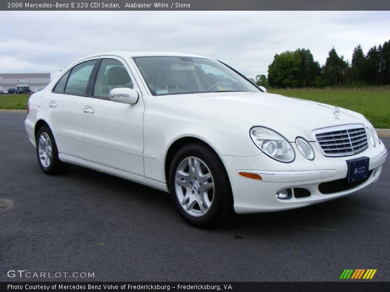 Alabaster White / Stone 2006 Mercedes-Benz E 320 CDI Sedan