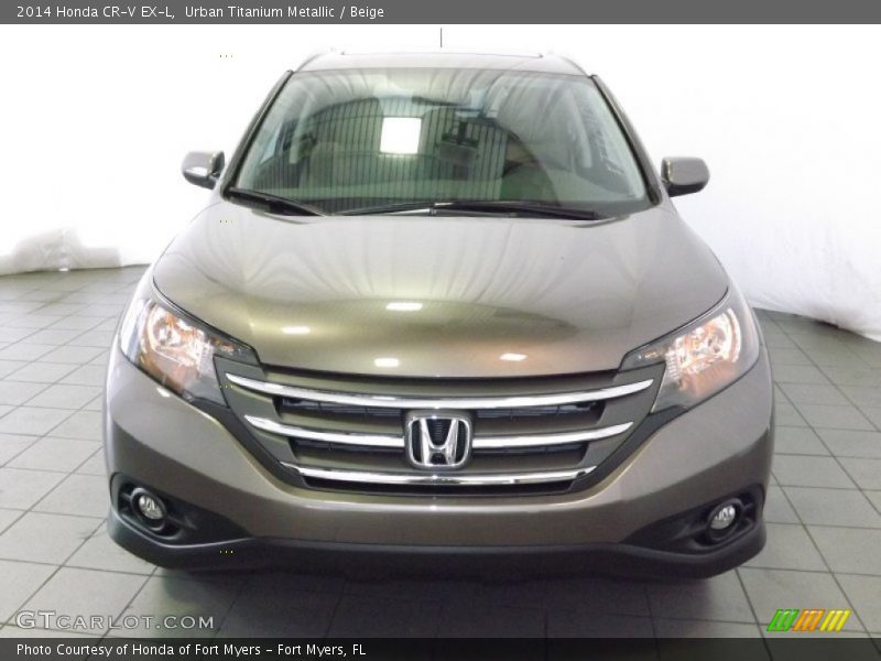Urban Titanium Metallic / Beige 2014 Honda CR-V EX-L