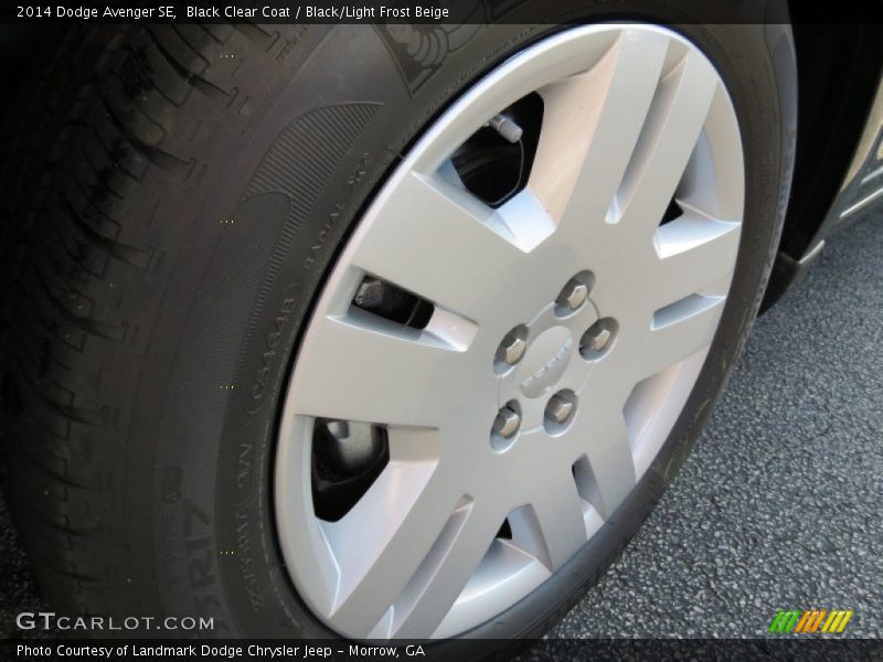 Black Clear Coat / Black/Light Frost Beige 2014 Dodge Avenger SE