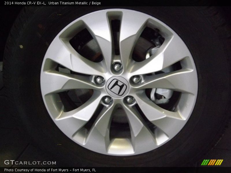 Urban Titanium Metallic / Beige 2014 Honda CR-V EX-L