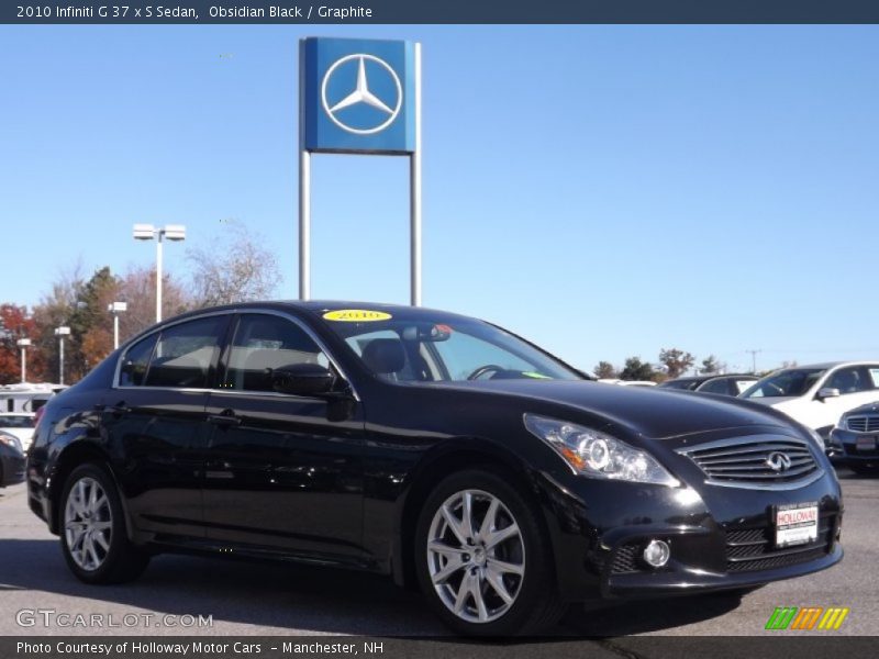 Obsidian Black / Graphite 2010 Infiniti G 37 x S Sedan