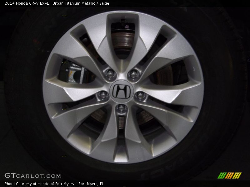 Urban Titanium Metallic / Beige 2014 Honda CR-V EX-L