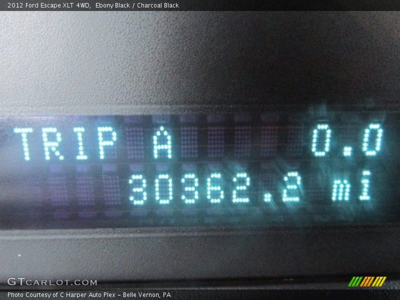 Ebony Black / Charcoal Black 2012 Ford Escape XLT 4WD