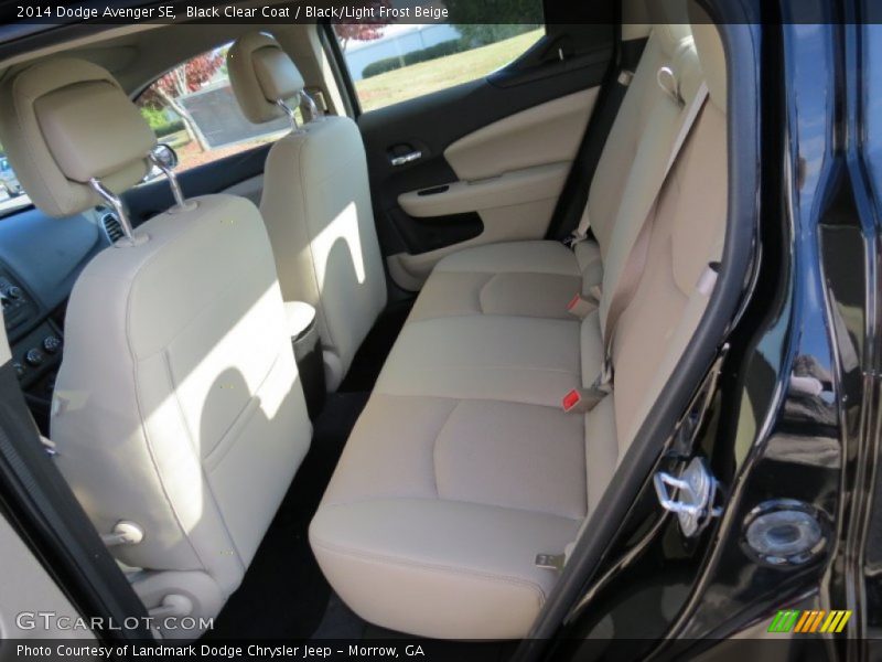 Black Clear Coat / Black/Light Frost Beige 2014 Dodge Avenger SE