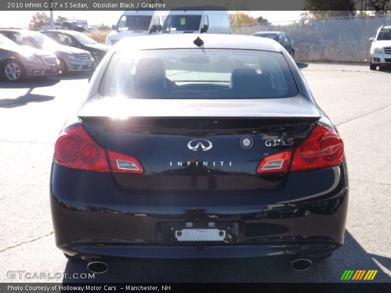 Obsidian Black / Graphite 2010 Infiniti G 37 x S Sedan