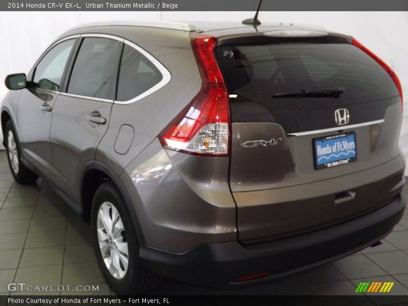 Urban Titanium Metallic / Beige 2014 Honda CR-V EX-L