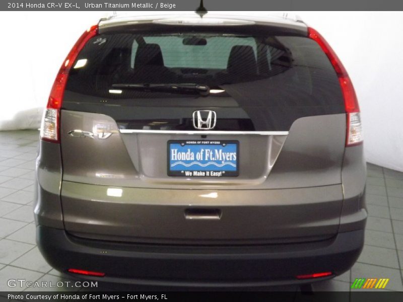 Urban Titanium Metallic / Beige 2014 Honda CR-V EX-L