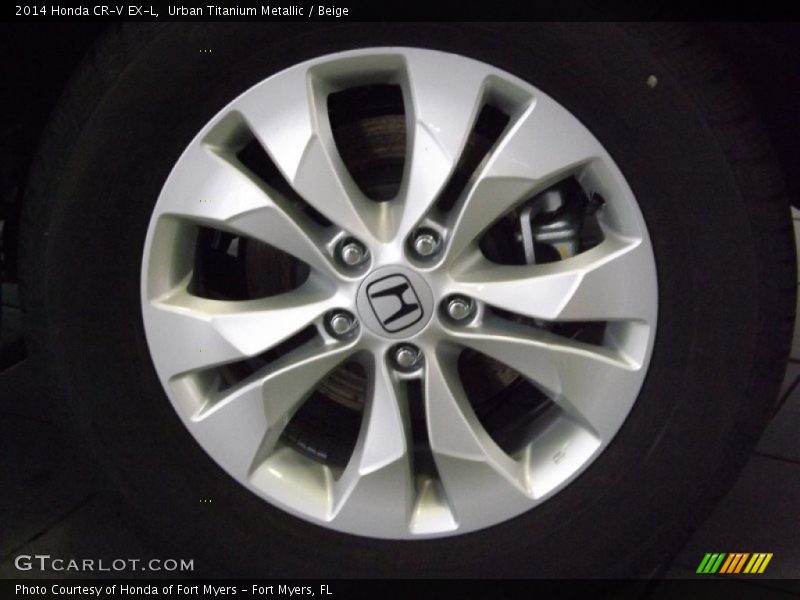 Urban Titanium Metallic / Beige 2014 Honda CR-V EX-L
