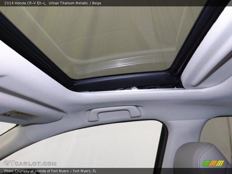 Urban Titanium Metallic / Beige 2014 Honda CR-V EX-L