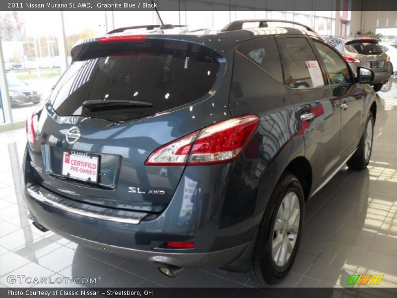 Graphite Blue / Black 2011 Nissan Murano SL AWD