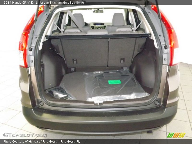 Urban Titanium Metallic / Beige 2014 Honda CR-V EX-L