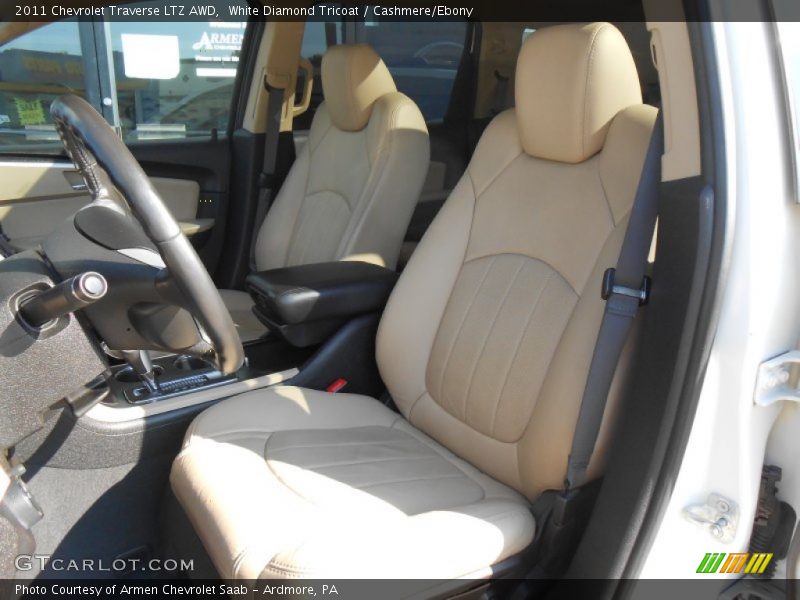 White Diamond Tricoat / Cashmere/Ebony 2011 Chevrolet Traverse LTZ AWD