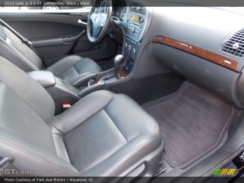 Black / Black 2010 Saab 9-3 2.0T Convertible
