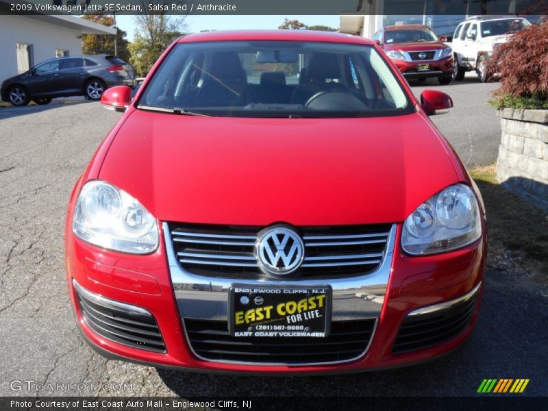 Salsa Red / Anthracite 2009 Volkswagen Jetta SE Sedan