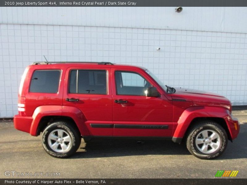 Inferno Red Crystal Pearl / Dark Slate Gray 2010 Jeep Liberty Sport 4x4
