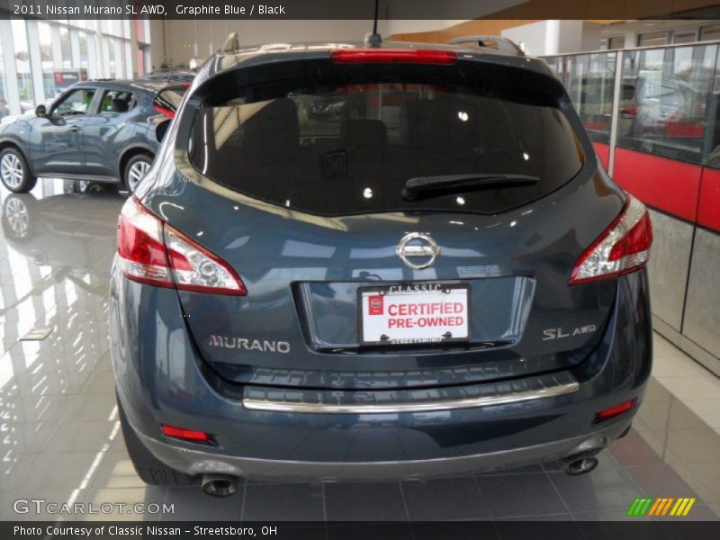 Graphite Blue / Black 2011 Nissan Murano SL AWD