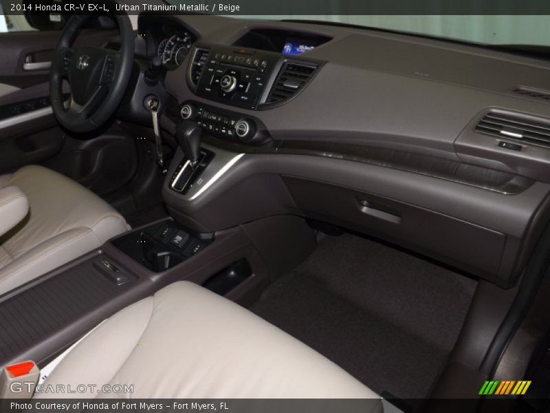 Urban Titanium Metallic / Beige 2014 Honda CR-V EX-L