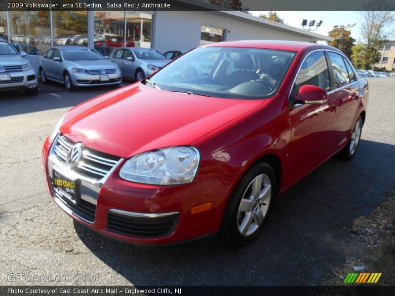 Salsa Red / Anthracite 2009 Volkswagen Jetta SE Sedan