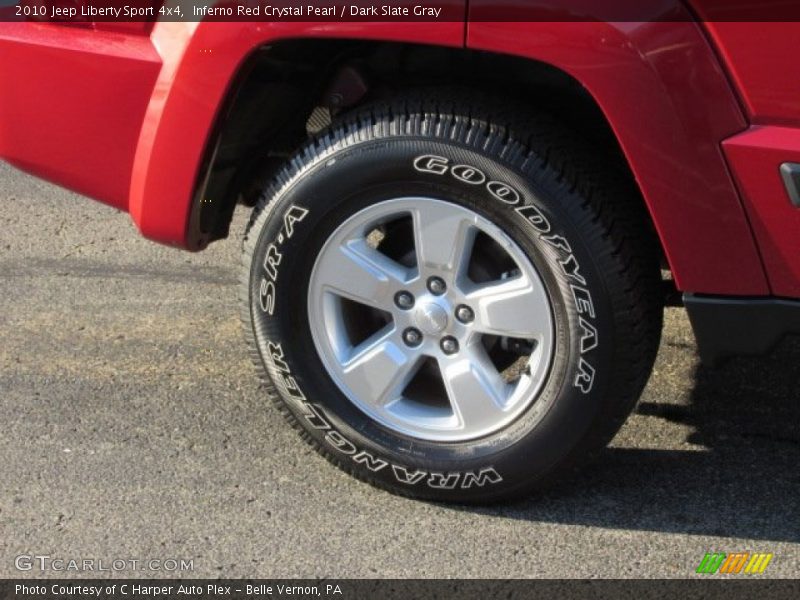 Inferno Red Crystal Pearl / Dark Slate Gray 2010 Jeep Liberty Sport 4x4
