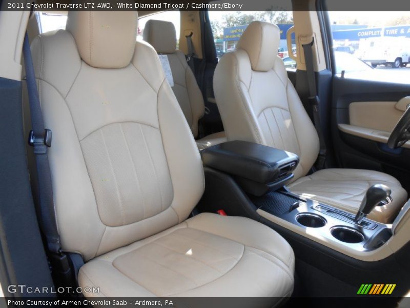 White Diamond Tricoat / Cashmere/Ebony 2011 Chevrolet Traverse LTZ AWD