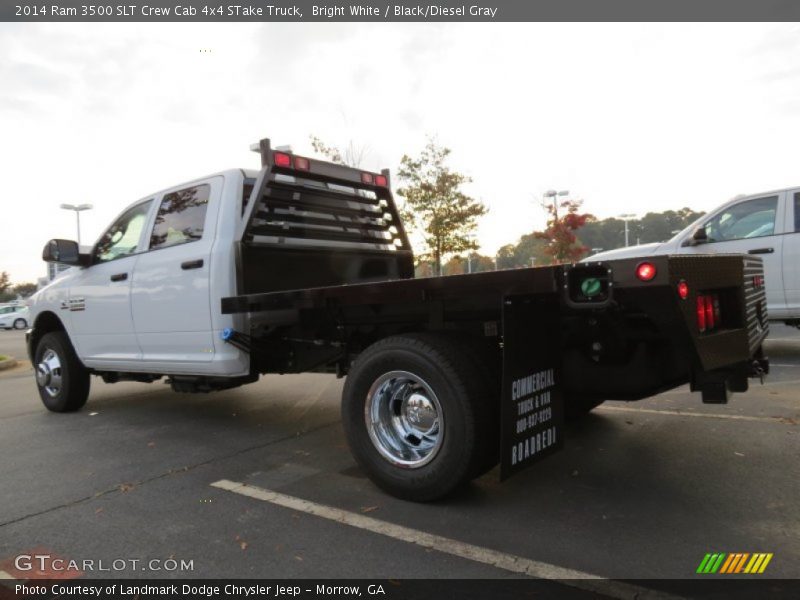 Bright White / Black/Diesel Gray 2014 Ram 3500 SLT Crew Cab 4x4 STake Truck
