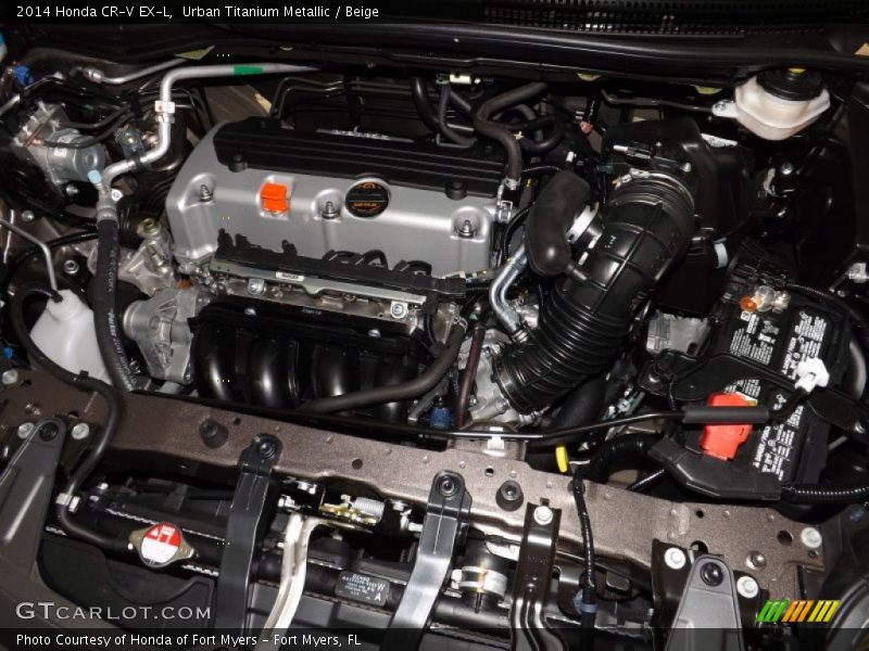 Urban Titanium Metallic / Beige 2014 Honda CR-V EX-L