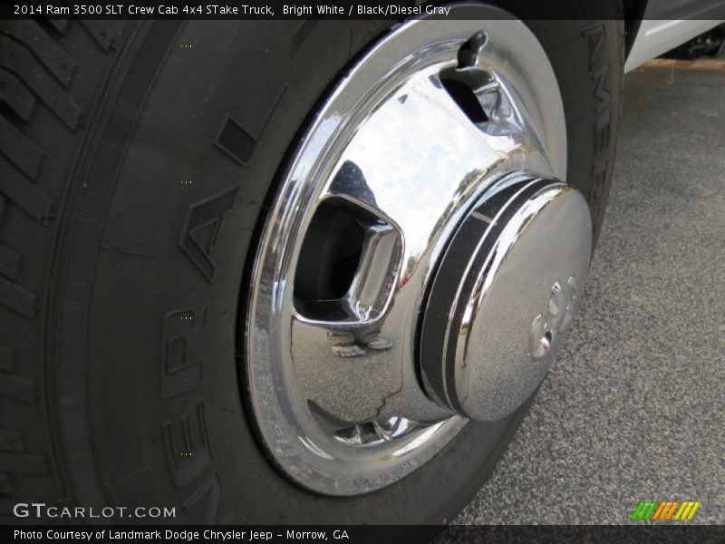 Bright White / Black/Diesel Gray 2014 Ram 3500 SLT Crew Cab 4x4 STake Truck