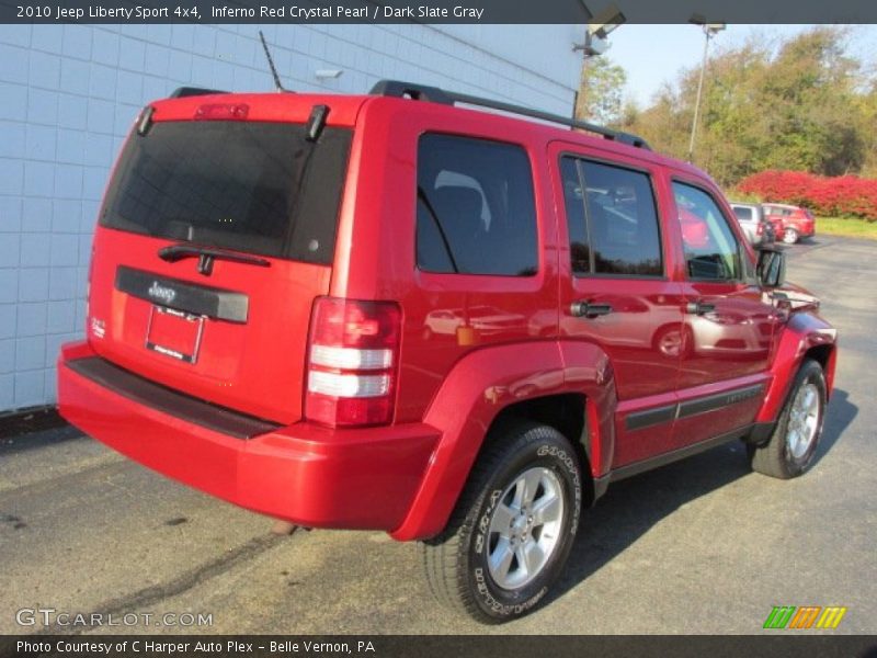 Inferno Red Crystal Pearl / Dark Slate Gray 2010 Jeep Liberty Sport 4x4