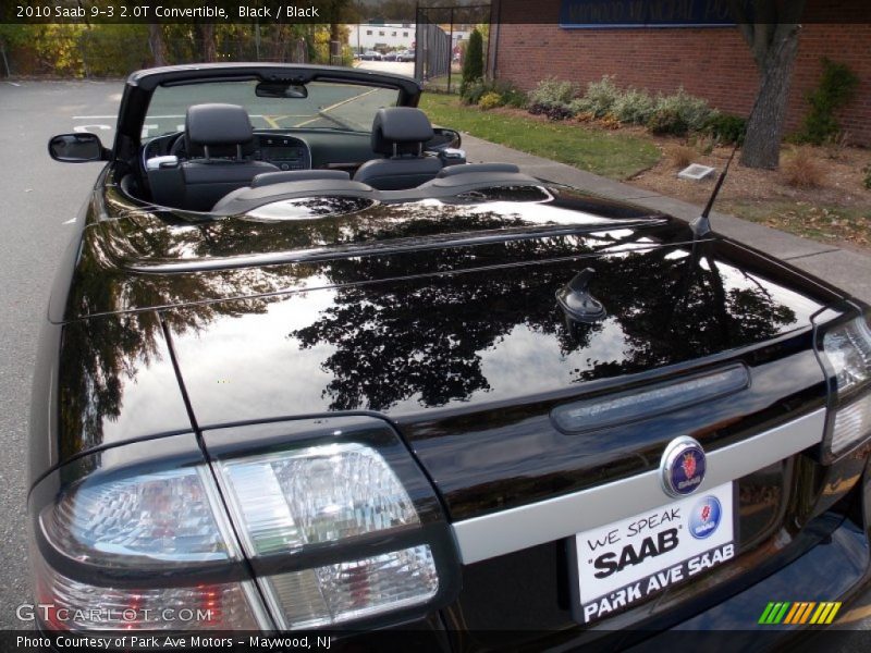 Black / Black 2010 Saab 9-3 2.0T Convertible