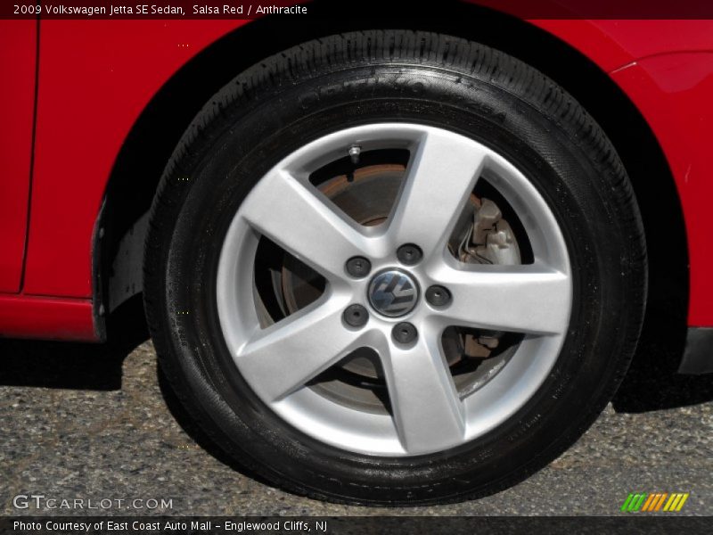 Salsa Red / Anthracite 2009 Volkswagen Jetta SE Sedan