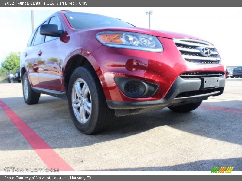 Sierra Red / Gray 2012 Hyundai Santa Fe GLS